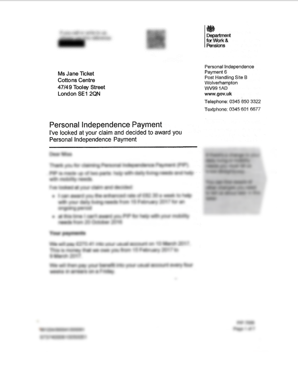 How do I submit Personal Independence Payment (PIP) letter as Evidence ...